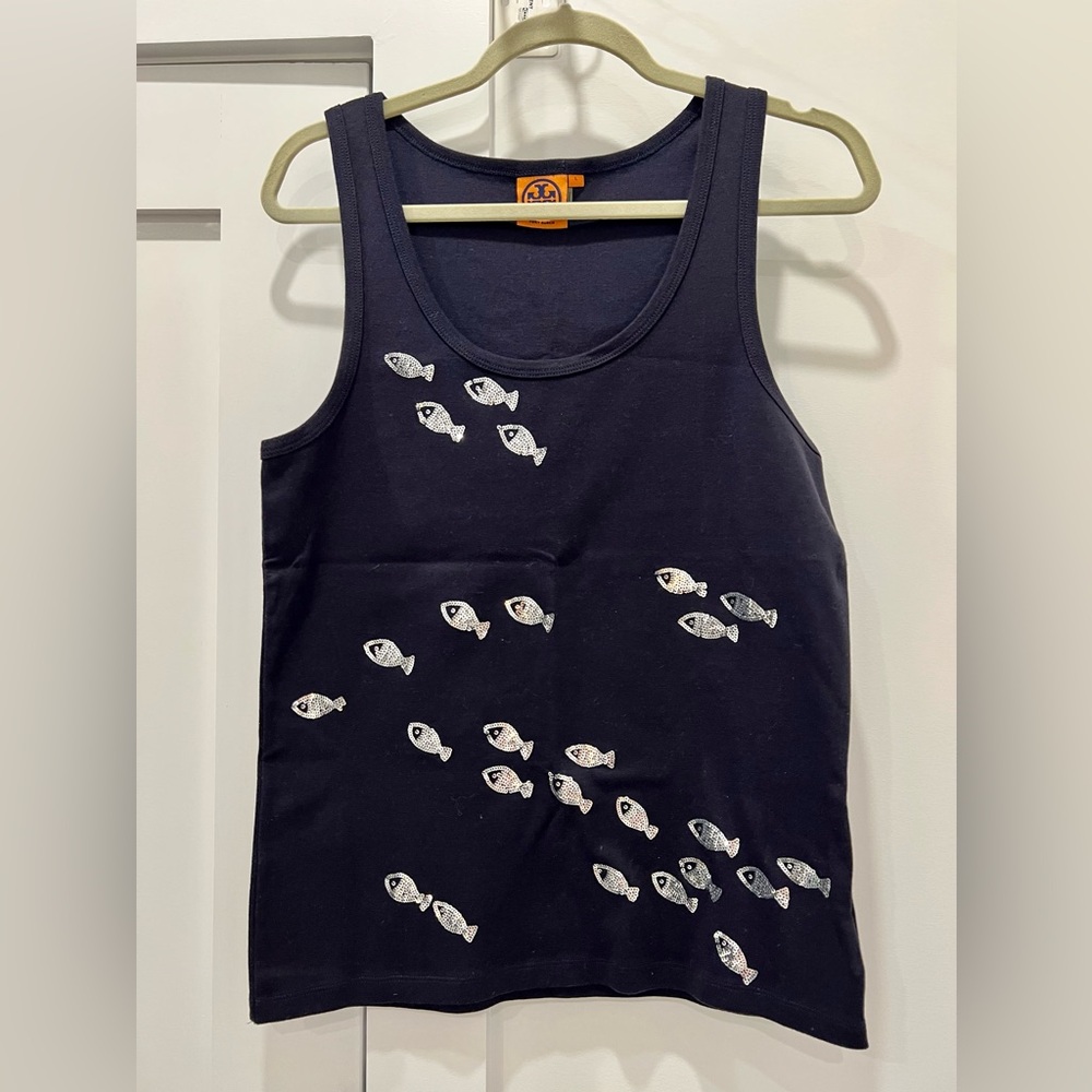 Tory Burch Sequined Tank Top